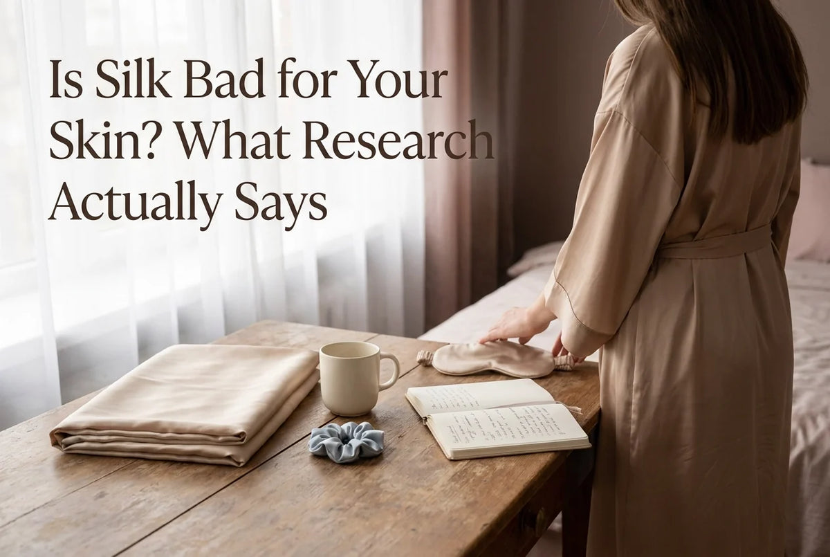 Professional header image for industry analysis: Is Silk Bad for Your Skin? What Research Actually Says