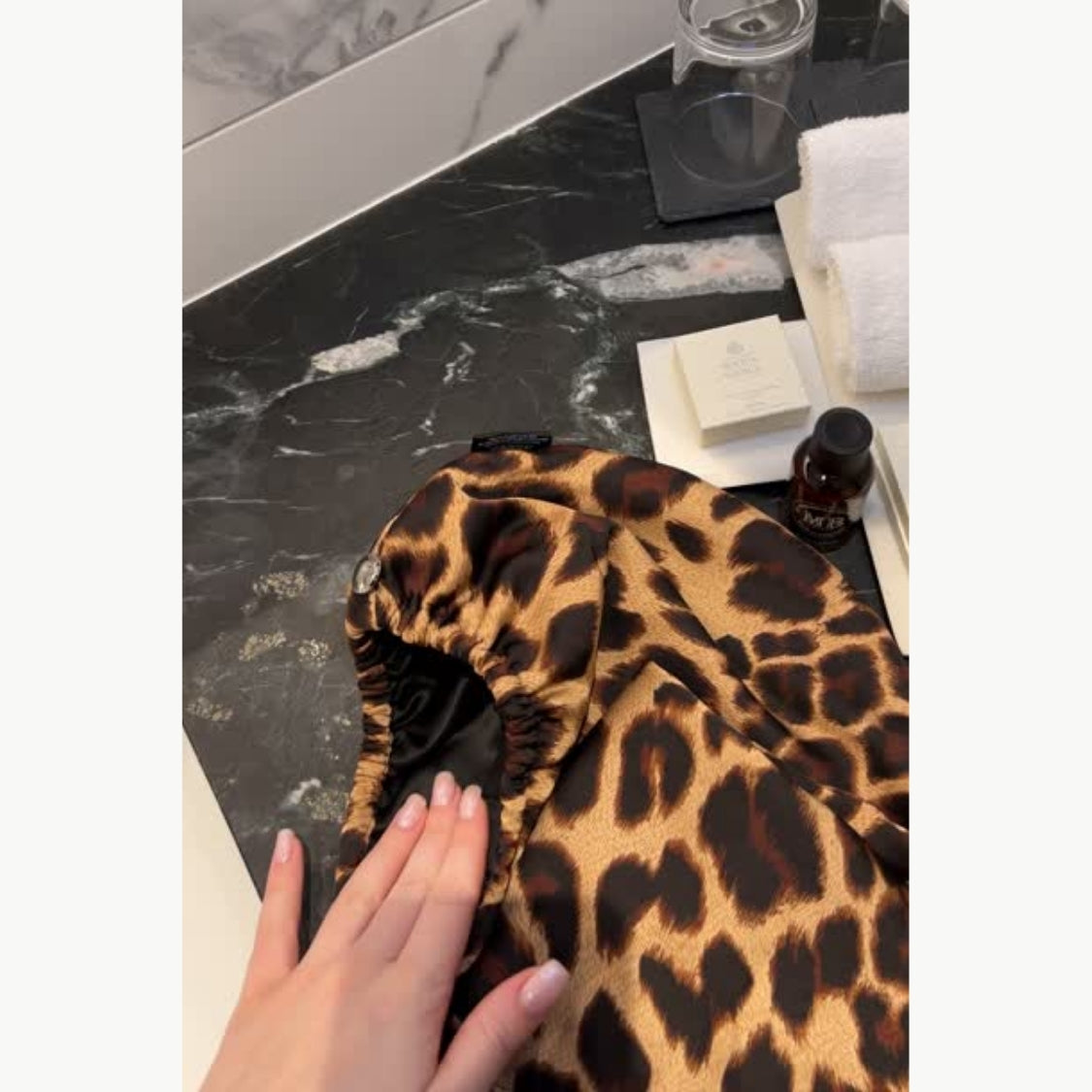 Hair-drying turban - Panther