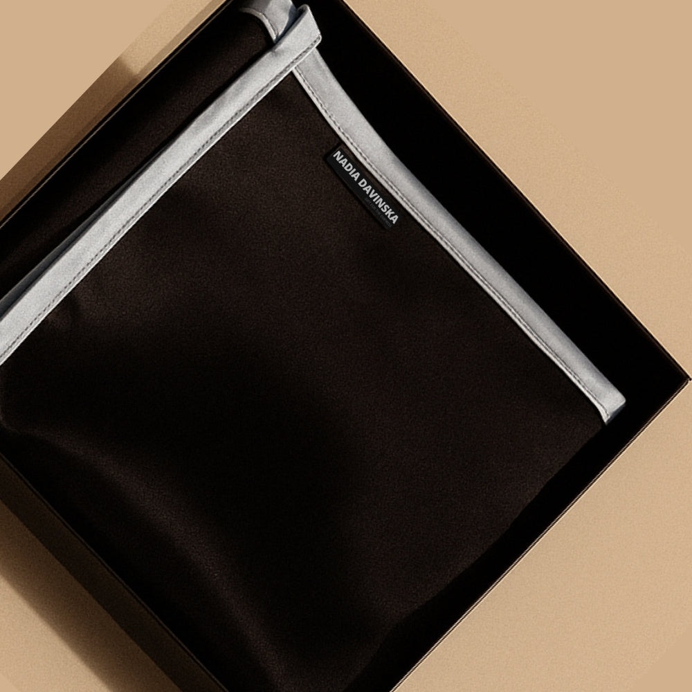 Pure Silk Facial Towel - Celeste