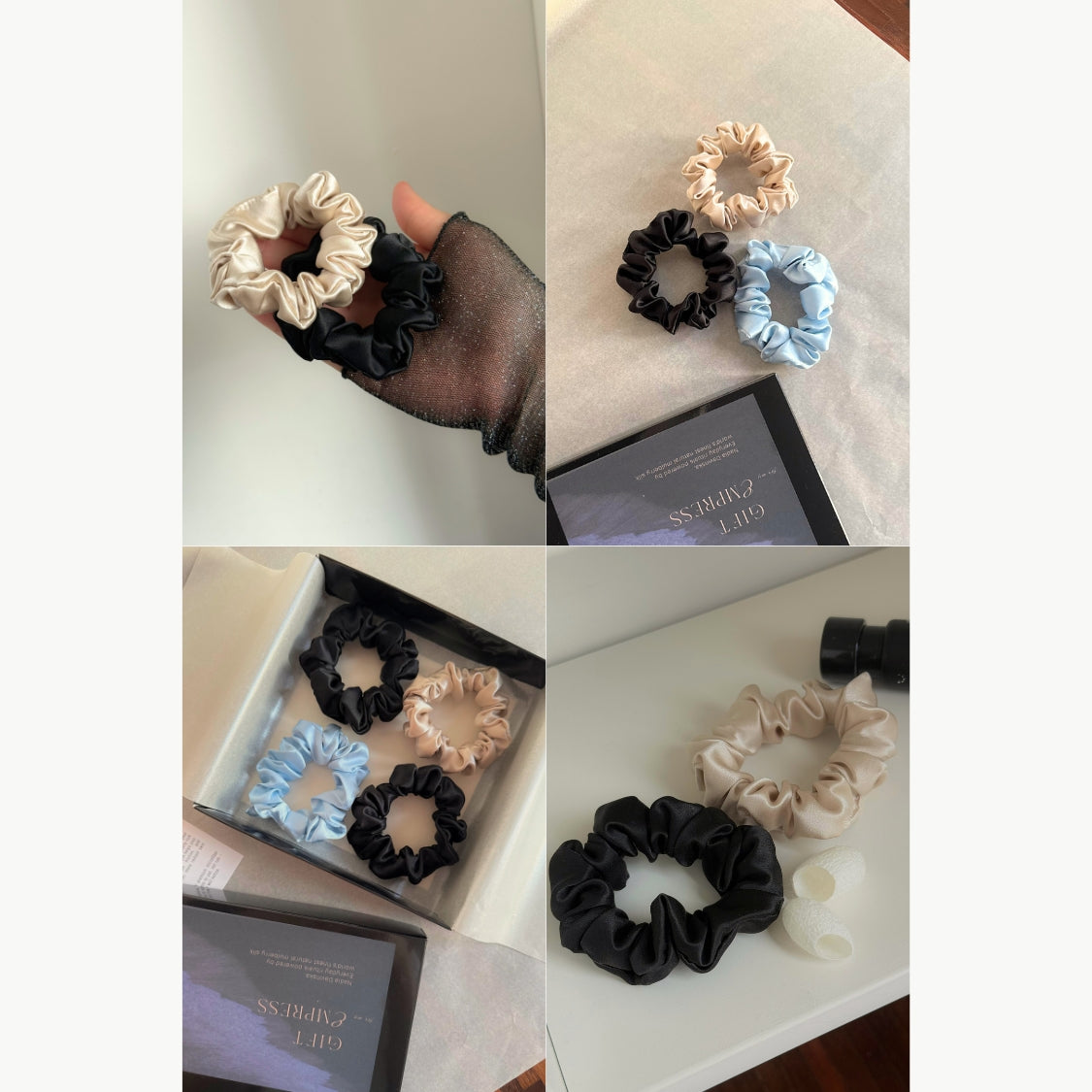Pure Silk Scrunchie - Silk Pearl