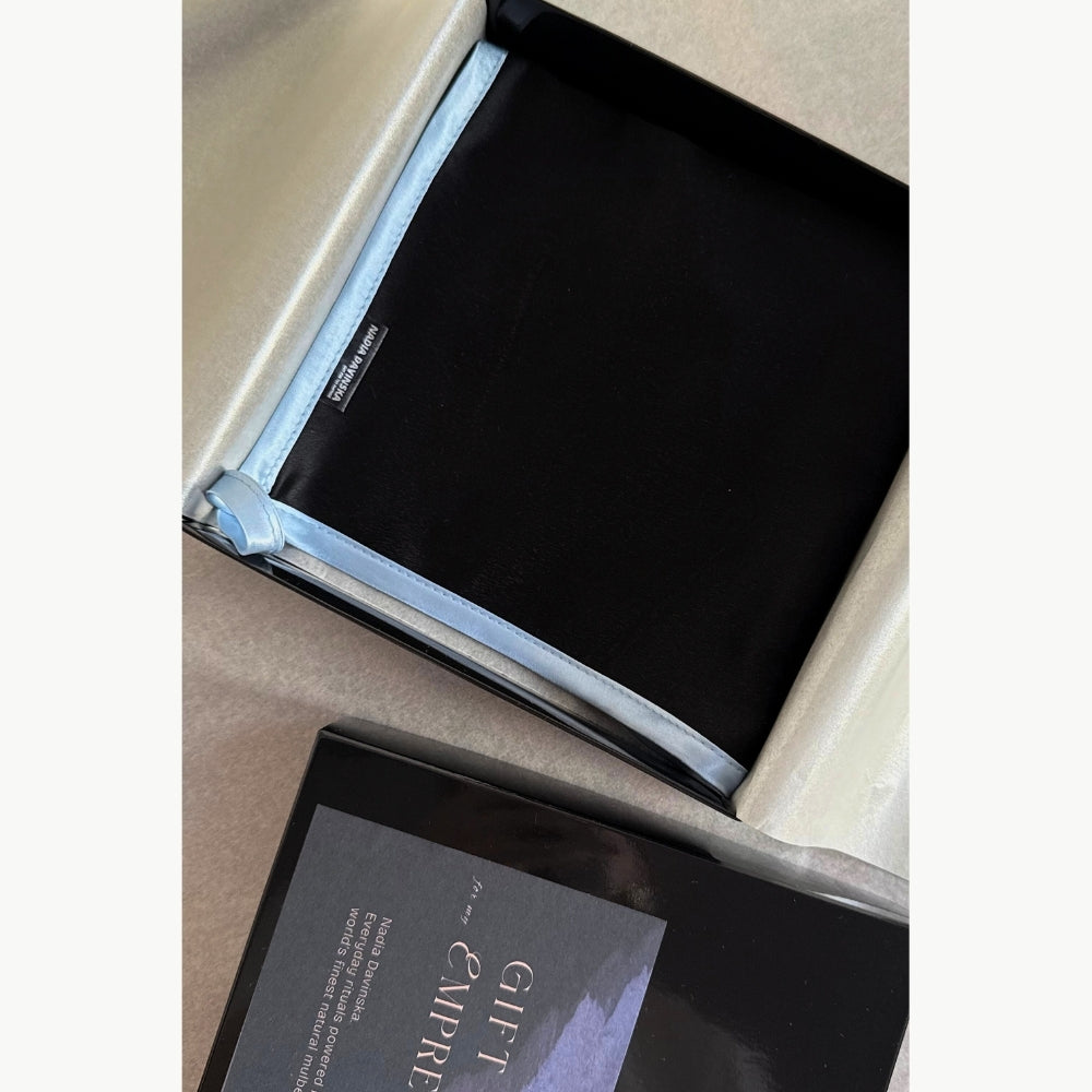 Pure Silk Facial Towel - Celeste