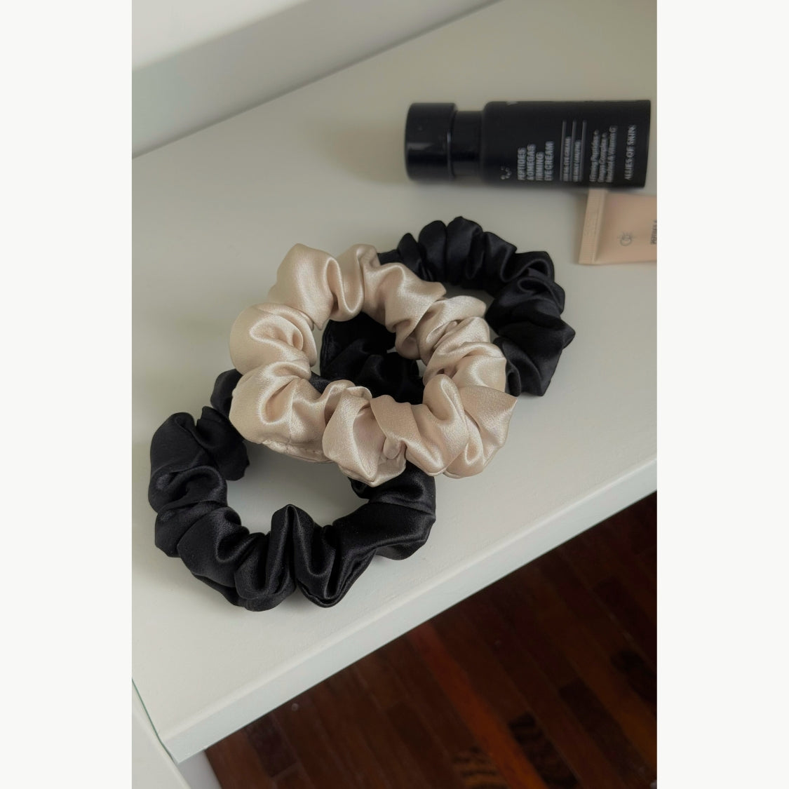 Pure Silk Scrunchie - Silk Pearl