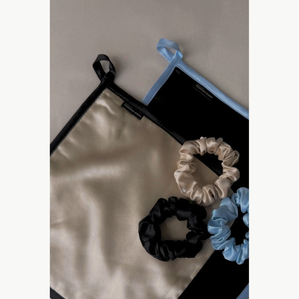 Pure Silk Facial Towel - Celeste