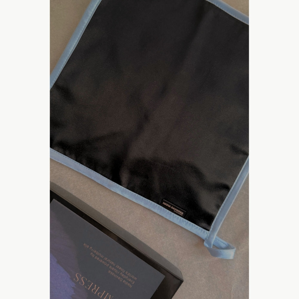 Pure Silk Facial Towel - Celeste