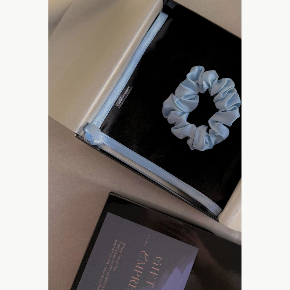 Pure Silk Facial Towel - Celeste