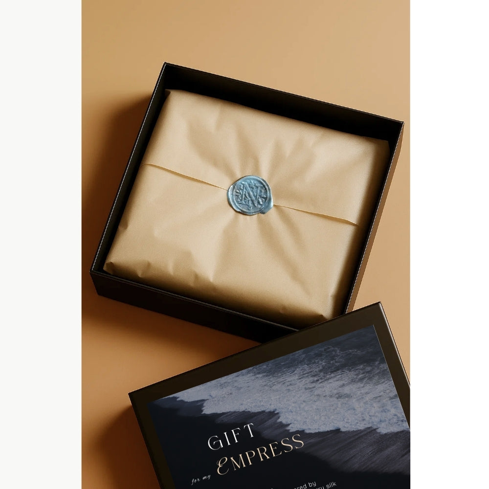 Pure Silk Facial Towel - Celeste