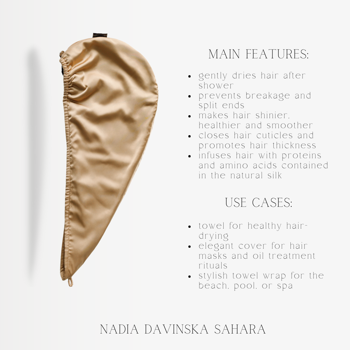 Hair-drying turban - Sahara