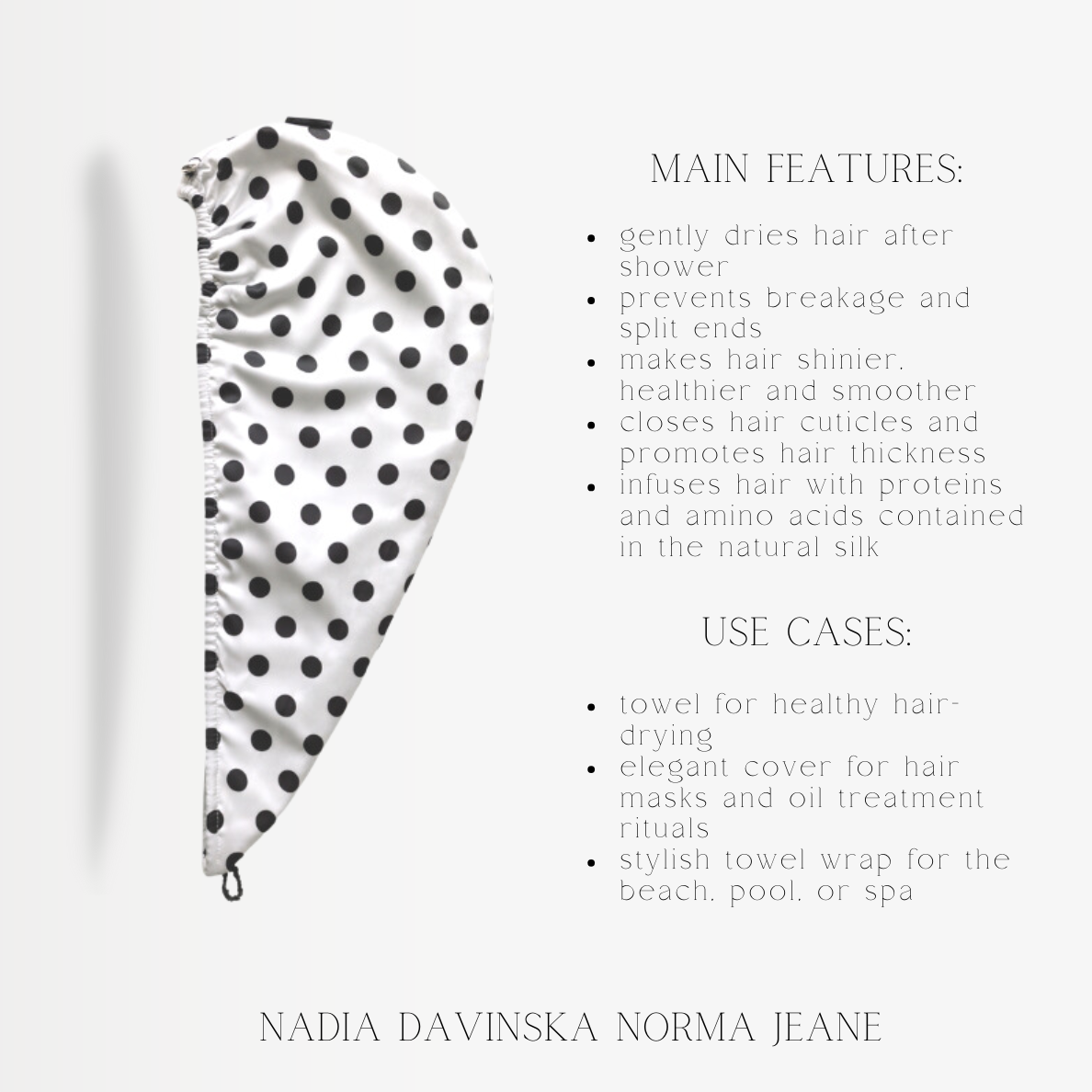 Hair-drying turban - Norma Jeane