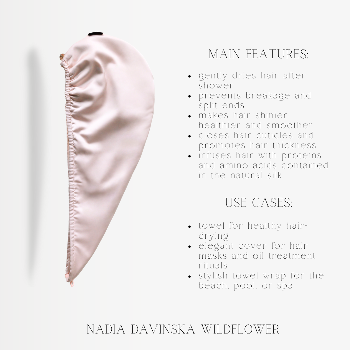 Hair-drying turban - Wildflower