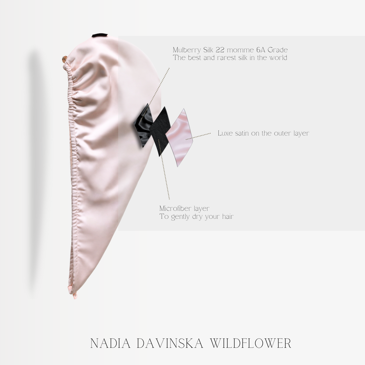 Hair-drying turban - Wildflower