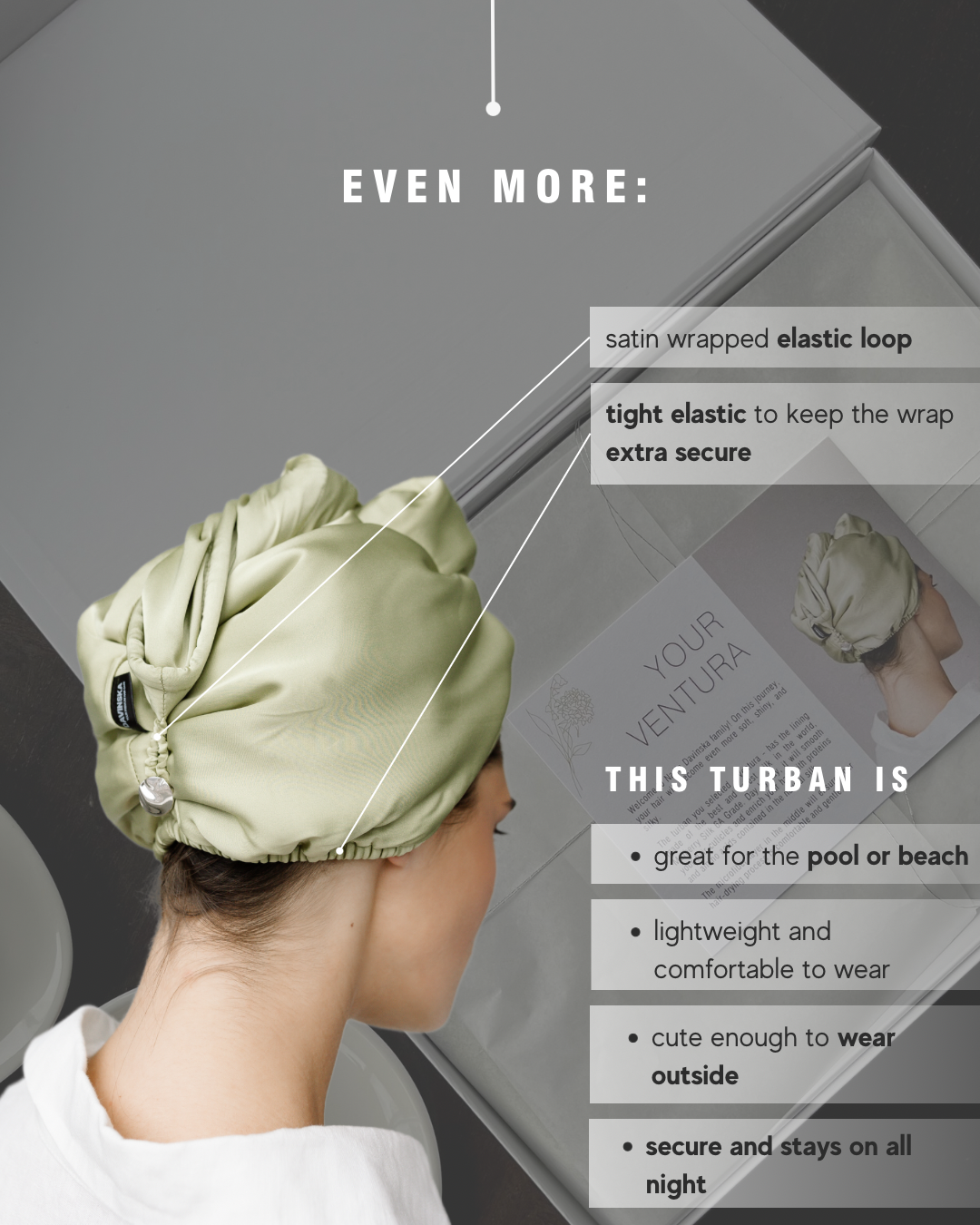 Luxury hair turban towel 2025