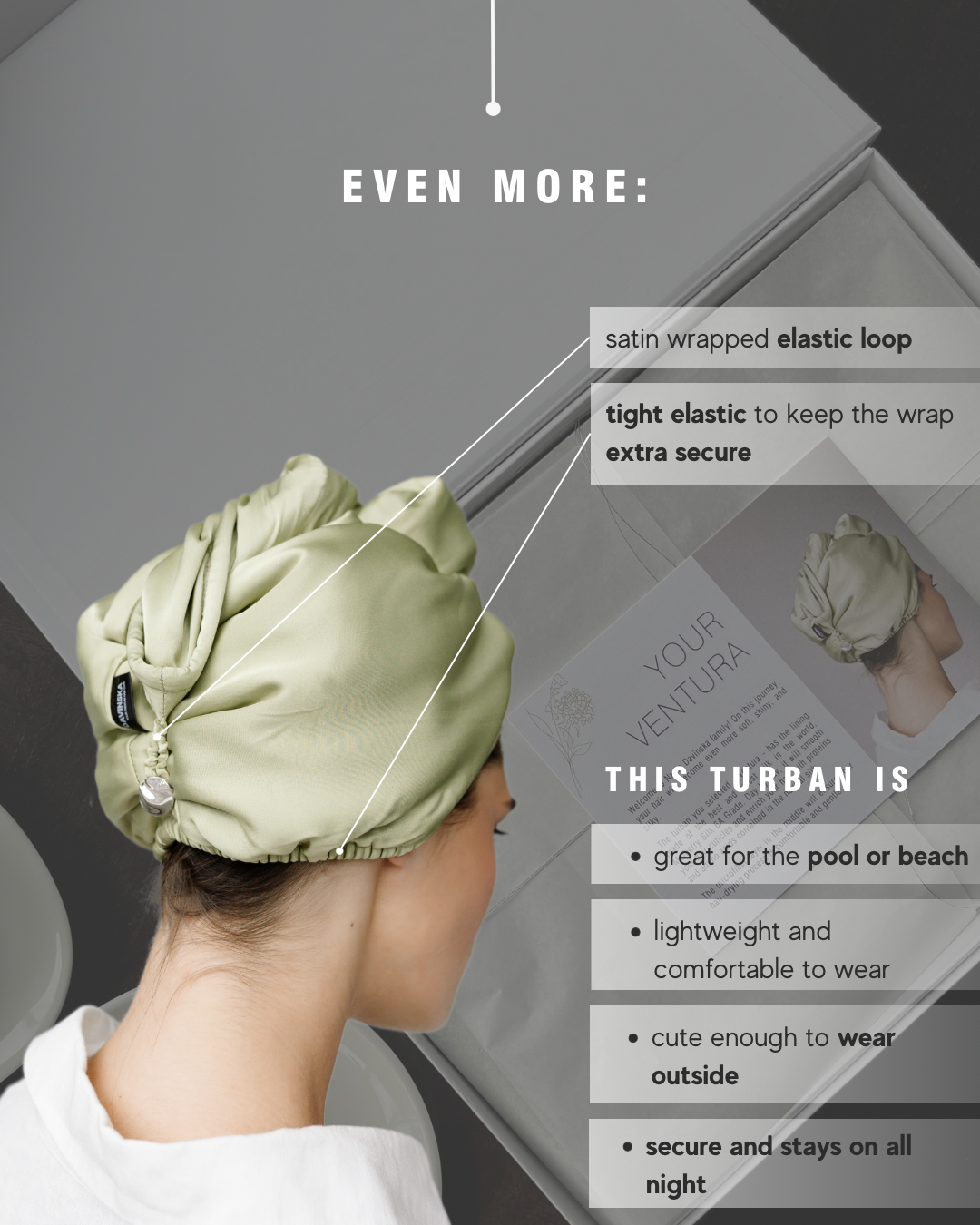 Luxury hair best sale turban towel